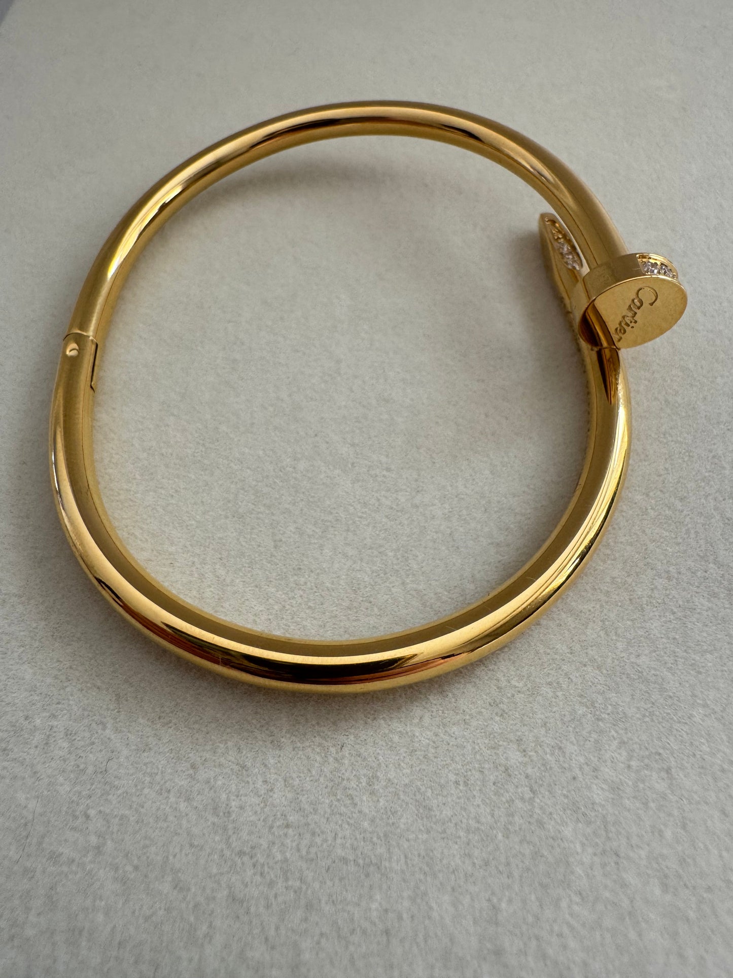 Cartier Just Un Clou met Zirkonia - 18K Gold Plated Staal